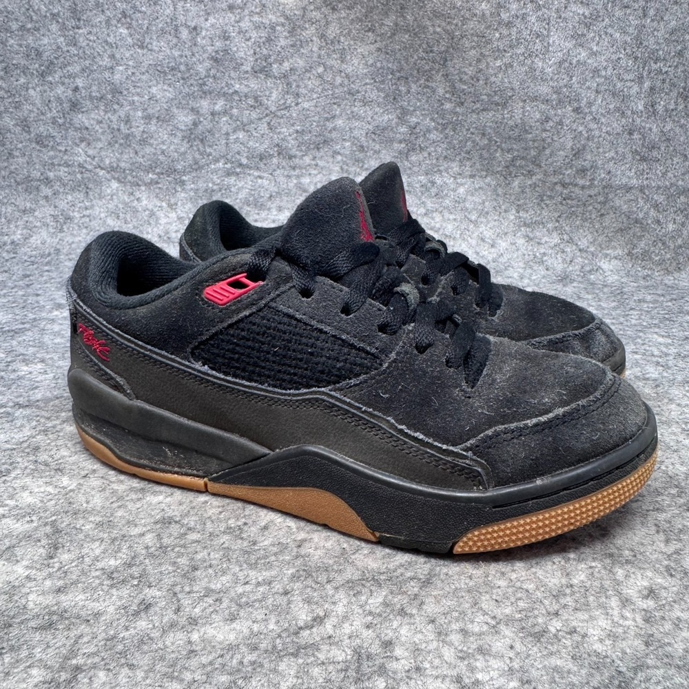 Nike Jordan Flight Court GS Shoes Kids Size 4Y Youth Black Sneakers HF3333-001